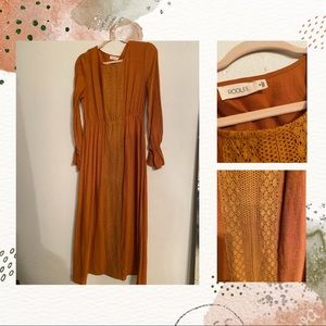 Mustard dress worn once.
